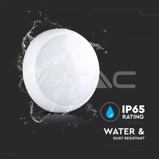 15W Napelemes LED mennyezeti lámpa IP65 CCT - 7613 V-TAC