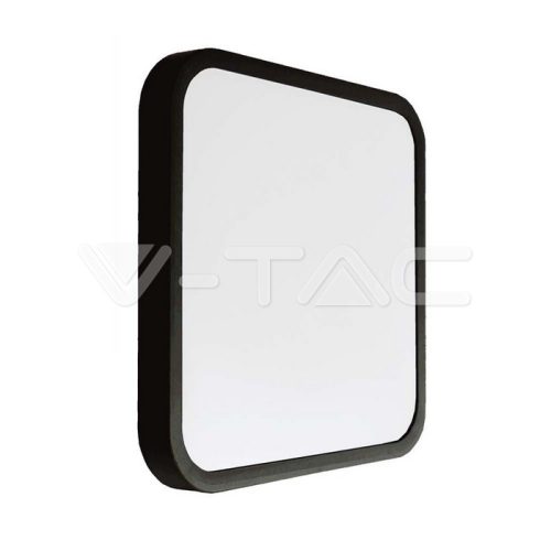 48W LED négyszög alakú mennyezeti lámpa, fekete színű, 4000K, IP44