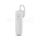 Bluetoothos headset 70mAh, fehér színű