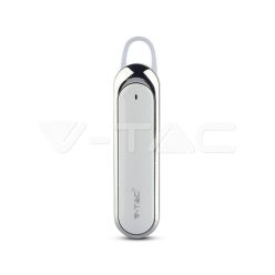 Bluetoothos headset 170mAh, fehér színű