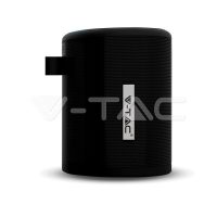   Hordozható bluetooth hangszóró fekete 1600mAh - 7721 V-TAC