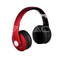   Vezetéknélküli bluetoothos fejhallgató piros 500mAh - 7731 V-TAC