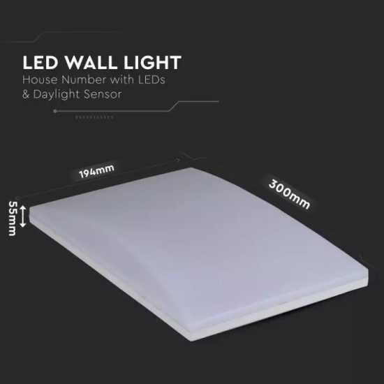 10W LED fehér házszám tábla Samsung chip 3000K - PRO780 V-TAC