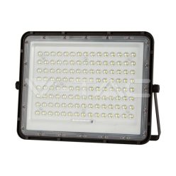   20W LED Napelemes reflektor 4000K cserélhető akkumulátor,3m vezetékkel, fekete színű (V-TAC)