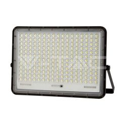   30W LED Napelemes reflektor 6400K cserélhető akkumulátor,3m vezetékkel, fekete színű (V-TAC)