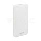 10000mAh Gyors töltő Power Bank, fehér színű (V-TAC)