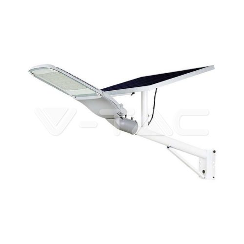 LED Napelemes utcai lámpa SAMSUNG Chip 50W, fehér színű 4000K (V-TAC)