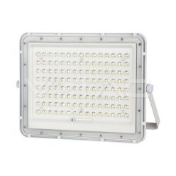   20W LED Napelemes reflektor 4000K cserélhető akkumulátor,3m vezetékkel, fehér színű (V-TAC)