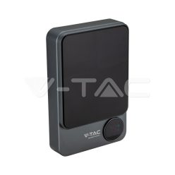   10000mAh 9mm MagSafe vezeték nélküli Power Bank, szürke színű (V-TAC)