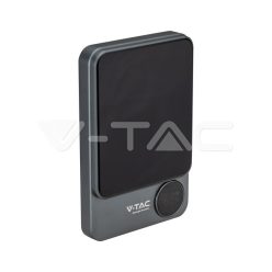   5000mAh 9mm MagSafe vezeték nélküli Power Bank, szürke színű (V-TAC)