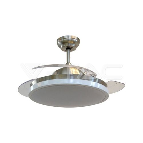 30W 3 az 1-ben LED mennyezeti ventilátor RF vezérléssel, 3 pengével, fehér színű, 35W DC motor
