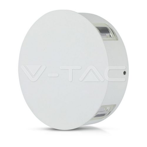 4W LED Fali világítás Fehér test Kerek Meleg Fehér IP65