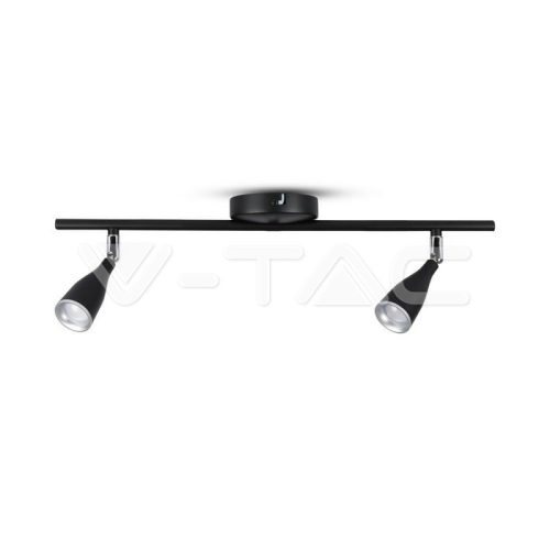 2 x 4.5W LED Fali lámpa meleg fehér, fekete test