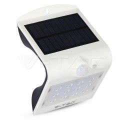   1.5W LED Napelemes fali lámpa, természetes fehér, fehér test