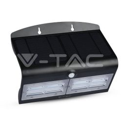   6.8W LED Szolár (napelemes) fali lámpa természetes fehér fekete test