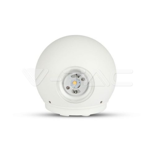 6W LED falfény szürke test, kerek forma IP65 4000K