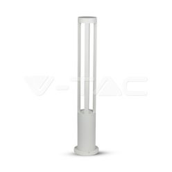   10W LED Kültéri álló lámpa, fehér test 80cm Height 6400K