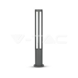   10W LED Kültéri álló lámpa, szürke test 80cm Height 6400K