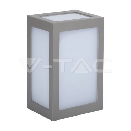 12W LED Fali lámpa, szürke test 6400K (V-TAC)