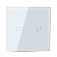   V-TAC LED SMART HOME ÉRINTŐGOMBOS KAPCSOLÓ / wifis vezérlés  / 2 érintőgomb / fehér /  VT-5004 8418