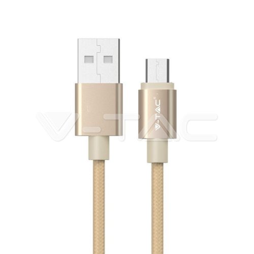 1m.Micro USB kábel arany platinum széria