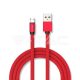 1m. Micro USB kábel piros rubin széria