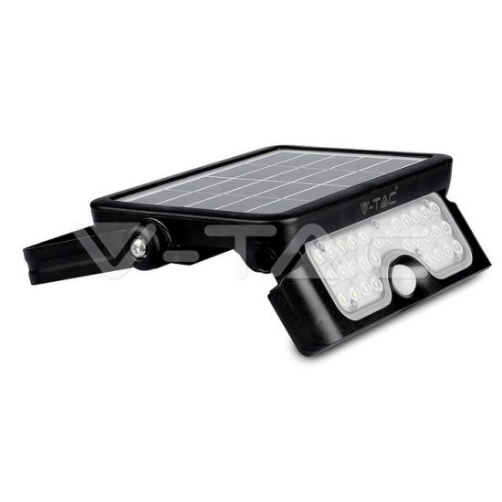 5W LED reflektor napelemes fekete 4000K - 8547 V-TAC