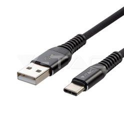 1m. C típusú USB kábel fekete arany széria