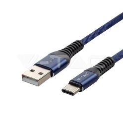 1m. C típusú USB kábel kék arany széria