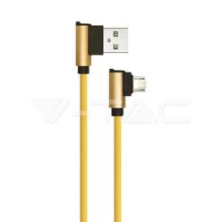 1m. Micro USB kábel arany gyémánt széria