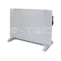 Fehér 2000W-os Üveg fűtőpanel IP24 - 8661 V-TAC