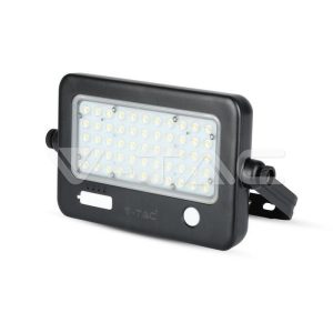   10W LED napelemes hordozható reflektor fekete 7200mAH 4000K - 8674 V-TAC