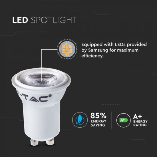 LED spotlámpa 2W GU10/MR11 Samsung chip 4000K - PRO870 V-TAC