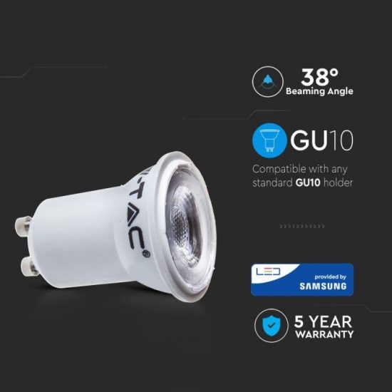 LED spotlámpa 2W GU10/MR11 Samsung chip 6400K - PRO871 V-TAC