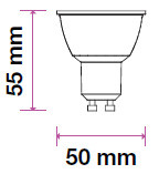 V-TAC LED SPOT/ GU10 / Samsung chip / 110°/ 8W /  VT-292 hideg fehér 874