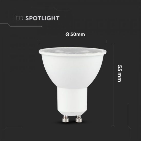 8W LED spotlámpa GU10 lencsés 3000K 38° - PRO875 V-TAC