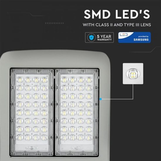 120W LED Dimmelhető közvilágítás (CLASS II,Inventronics tápegység) Samsung chip 140lm/W A++ 4000K - PRO885 V-TAC