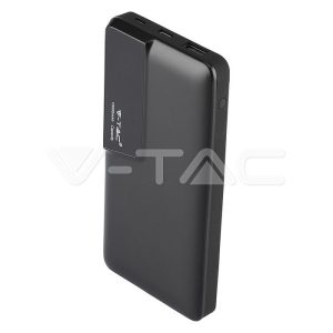   Fekete Power bank digitális kijelzővel 10000 mAh - 8869 V-TAC