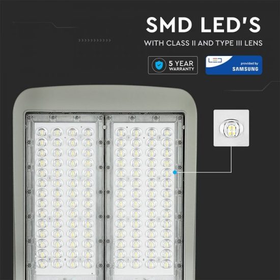 150W LED Dimmelhető közvilágítás (CLASS II,Inventronics tápegység) Samsung chip 140lm/W A++ 4000K - PRO887 V-TAC