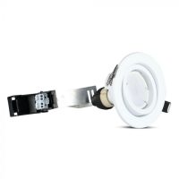   5W LED spotlámpa GU10 fehér keret és foglalat 3000K (3db/cs) - 8881 V-TAC