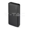 Fekete Power bank 20000 mAh - 8903 V-TAC