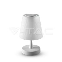 5W LED újratölthető asztali lámpa fehér - 8930 V-TAC