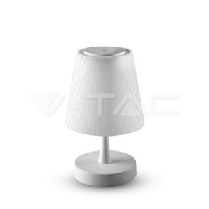 5W LED újratölthető asztali lámpa fehér - 8930 V-TAC