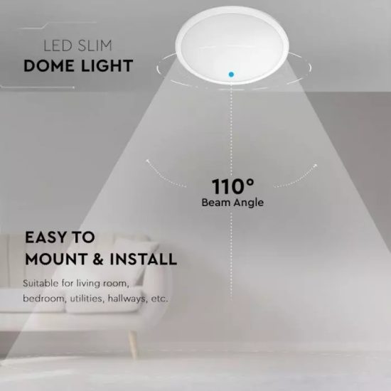 V-TAC LED MENNYEZETI LÁMPA / Samsung chip / fehér / 12W / VT-12S 936