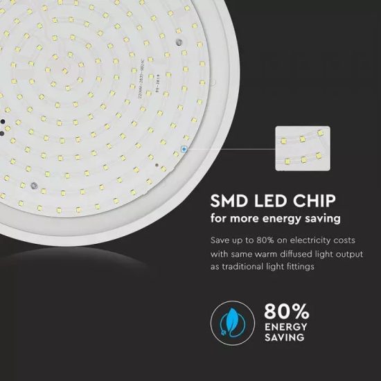 V-TAC LED MENNYEZETI LÁMPA / Samsung chip / fehér / 12W / VT-12S 936