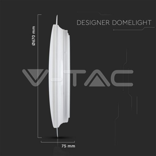 V-TAC 65W dimmelhető LED mennyezeti design lámpa 3 in 1vezérlővel/VT-8473/ 76011 