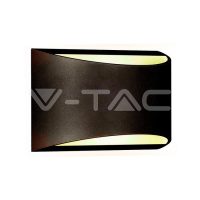   V-TAC 10W LED fel-le világító fali lámpa fekete 4000K IP54/VT-815/ 8684 