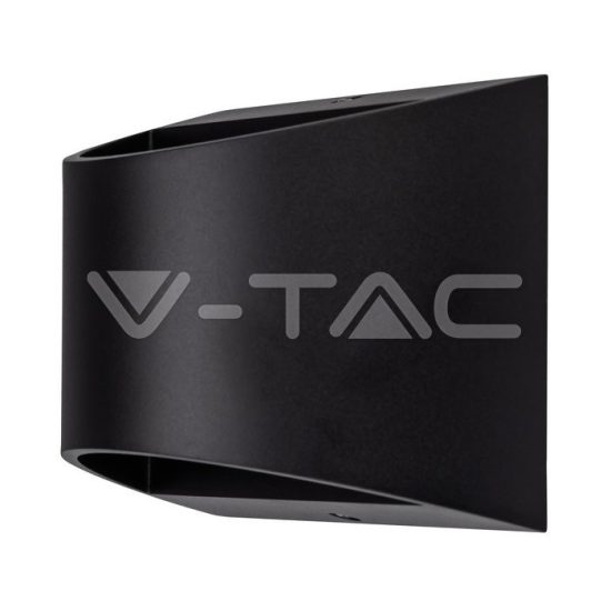 V-TAC 10W LED fel-le világító fali lámpa fekete 4000K IP54/VT-815/ 8684 
